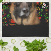 ジャーマンシェパード キッチンタオル (折り畳み)