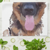 ジャーマンシェパード キッチンタオル (折り畳み)