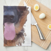 ジャーマンシェパード キッチンタオル (四つ折り)