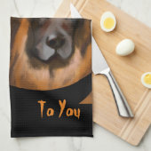 ジャーマンシェパード キッチンタオル (四つ折り)