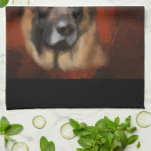 ジャーマンシェパード キッチンタオル (折り畳み)