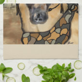 ジャーマンシェパード キッチンタオル (折り畳み)