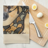 ジャーマンシェパード キッチンタオル (四つ折り)