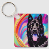 ジャーマンシェパード キーホルダー (正面)