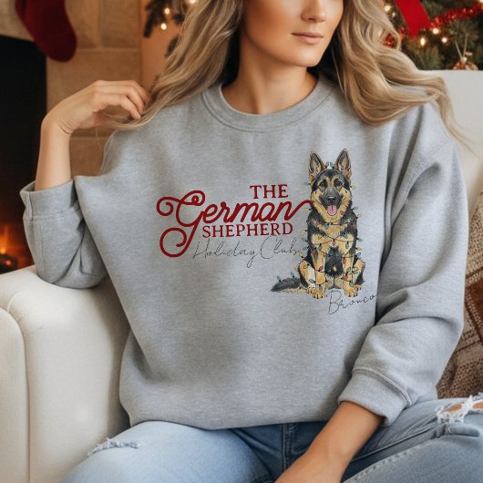 ジャーマンシェパード クリスマス ホリデークラブ  スウェットシャツ