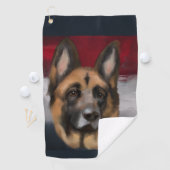 ジャーマンシェパード ゴルフタオル (インサイチュ)