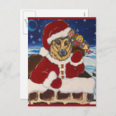 ジャーマンシェパード・サンタポストカード シーズンポストカード (正面/裏面)