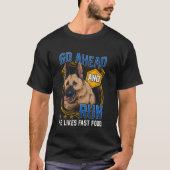 ジャーマンシェパード シェパード 警察犬 愛犬家のあなたへ Tシャツ (正面)