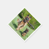 ジャーマンシェパード スタンダードカクテルナプキン (角)