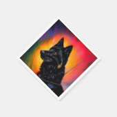 ジャーマンシェパード スタンダードカクテルナプキン (角)