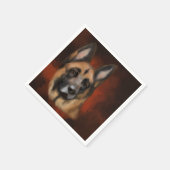 ジャーマンシェパード スタンダードカクテルナプキン (角)