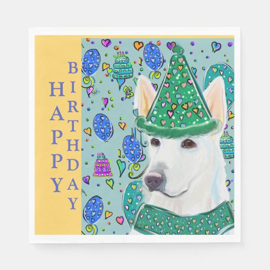 ジャーマンシェパード スタンダードランチョンナプキン (正面)