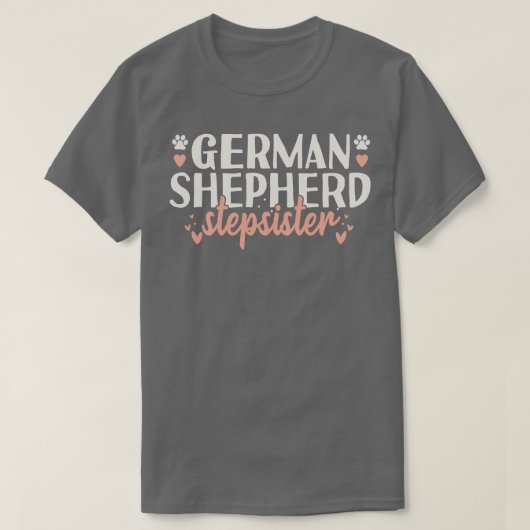 ジャーマンシェパード・ステップシスター Tシャツ (デザイン正面)