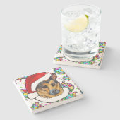 ジャーマンシェパード ストーンコースター (横)