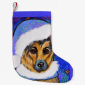 ジャーマンシェパード スモールクリスマスストッキング (正面)