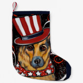 ジャーマンシェパード スモールクリスマスストッキング (正面)
