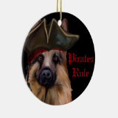 ジャーマンシェパード セラミックオーナメント (右)