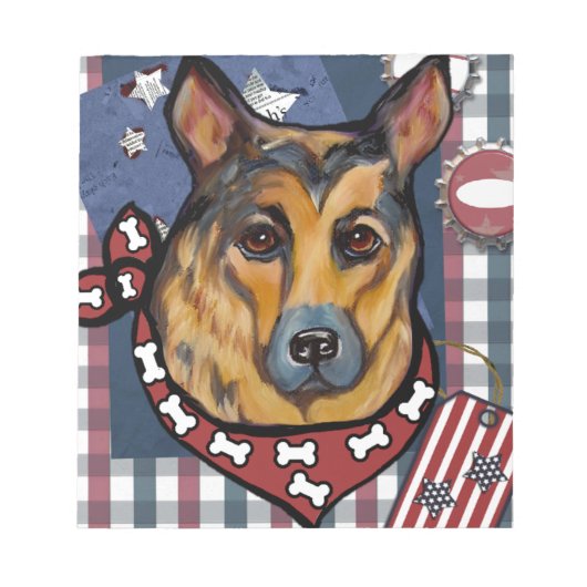 ジャーマンシェパード ノートパッド (正面)