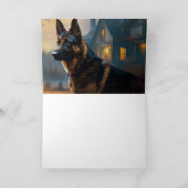 ジャーマンシェパード ハロウィン おばけ犬 カード (内部)