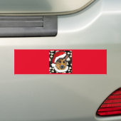 ジャーマンシェパード バンパーステッカー (車上)