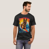 ジャーマンシェパード パドルボード Tシャツ (正面フル)