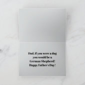 ジャーマンシェパード・ファーザー・デイ・カード カード (内部)