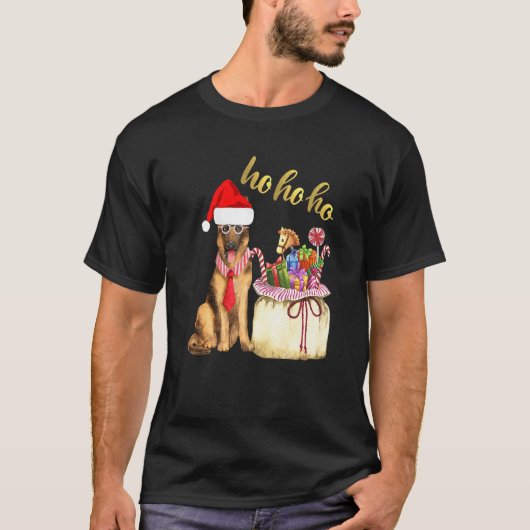 ジャーマンシェパード ホ・ホ・ホー Tシャツ (正面)