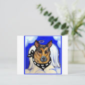 ジャーマンシェパード ポストカード (スタンド正面)