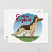 ジャーマンシェパード ポストカード (正面/裏面)
