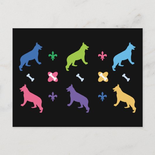 ジャーマンシェパード ポストカード (正面)