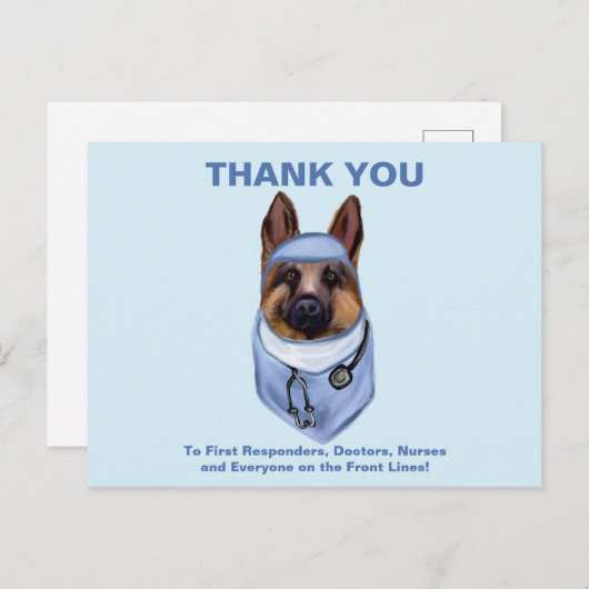 ジャーマンシェパード ポストカード (正面/裏面)