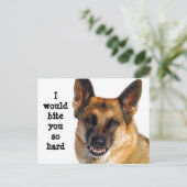 ジャーマンシェパード ポストカード (スタンド正面)