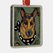 ジャーマンシェパード メタルオーナメント (右)