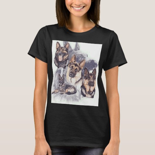 ジャーマンシェパード・メドレー Tシャツ (正面)