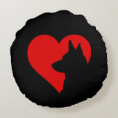 ジャーマンシェパード ラウンドクッション (裏面)