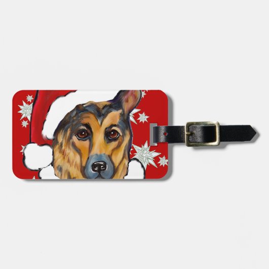 ジャーマンシェパード ラゲッジタグ (正面横)