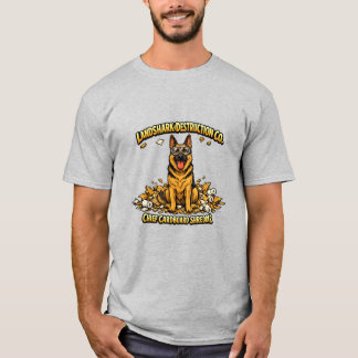 ジャーマンシェパード "ランドシャーク破壊株式会社" Tシャツ