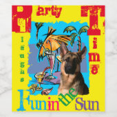 ジャーマンシェパード ワインラベル (シングルラベル)