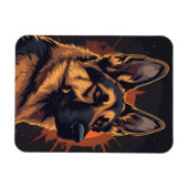🐕 ジャーマンシェパード 愛好家のためのアクセサリー 🐕 マグネット (横)