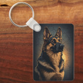 🦴 ジャーマンシェパード 愛犬家のためのインテリア雑貨 🦴 キーホルダー (正面)