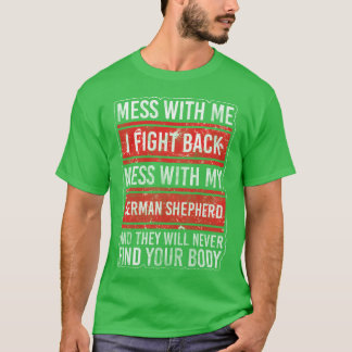 ジャーマンシェパード 愛犬家 レトロ かわいい Tシャツ