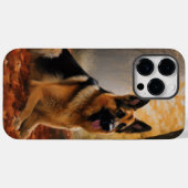 ジャーマンシェパード+紅葉 Case-Mate iPhoneケース (裏面 (横))