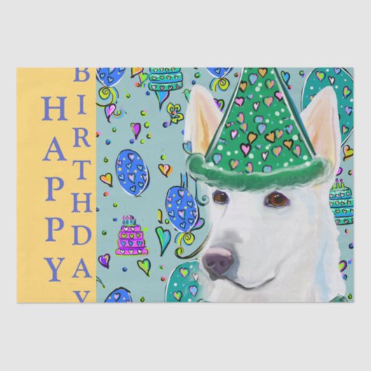 ジャーマンシェパード 薄葉紙 (正面)