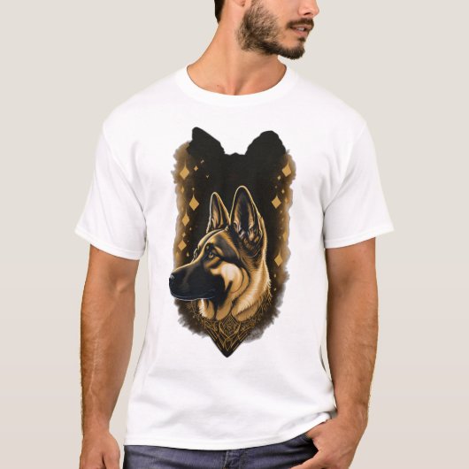 ジャーマンシェパード 011  Tシャツ (正面)