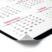 ジャーマンシェパード 2025 カレンダー ポスター (角)