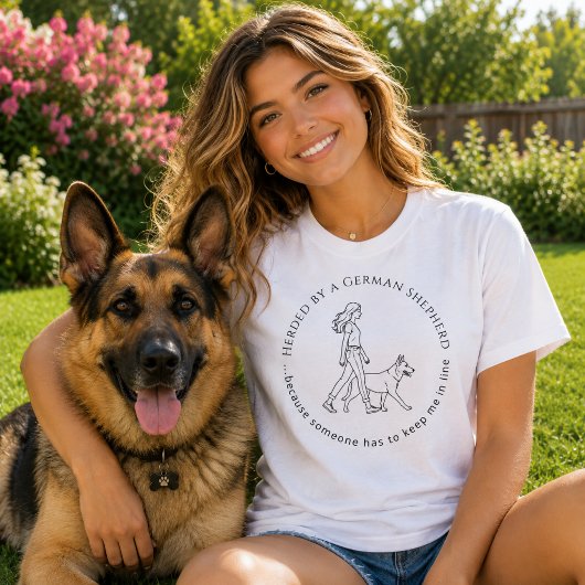 ジャーマンシェパード GSD 冗談 Tシャツ