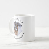 ジャーマンシェパード GSD 写真 人生はもっと楽しい コーヒーマグカップ (正面左)