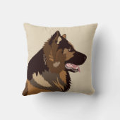ジャーマンシェパード | Pet Alsatian Dog クッション (裏面)