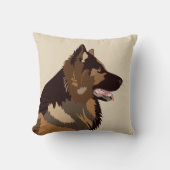 ジャーマンシェパード | Pet Alsatian Dog クッション (正面)