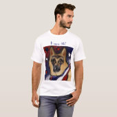 ジャーマンシェパード Tシャツ (正面フル)